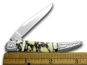 Schatt & Morgan Genuine Chipped Mammoth Ivory Fossil Toothpick Pocket Knife