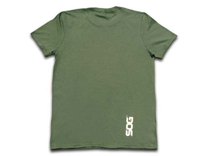 SOG Specialty Knives™ 26 SHIRT GREEN CAMO MED Knife 100% Cotton T-shirt