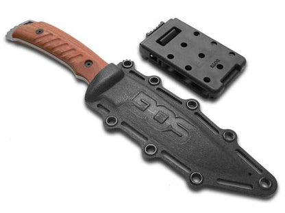 SOG Specialty Knives™ Pillar LTD Fixed Blade UF1007-BX Red Canvas Micarta CPM S35VN Stainless Steel Knife