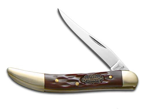 Steel Warrior™ Toothpick SW-109ASC Autumn Second Cut Bone 440 Stainless Steel Pocket Knife