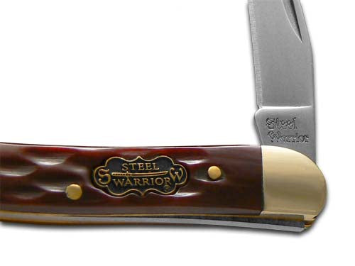 Steel Warrior™ Toothpick SW-109ASC Autumn Second Cut Bone 440 Stainless Steel Pocket Knife