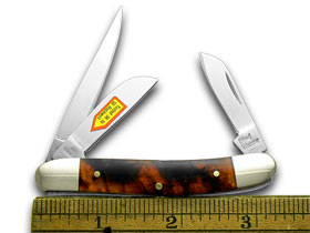 Steel Warrior™ Range Rider Stockman SW-114ITS Imitation Tortoise Shell 440 Stainless Steel Pocket Knife