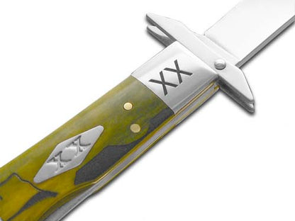 Case XX™ Knives Yellowhorse Cheetah Early Morning Singer Olive Green Bone 1/500