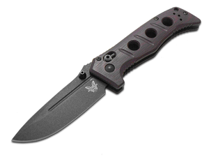 Benchmade, Inc.™ Mini Adamas 273BK-2201 Burgundy Micarta CPM CruWear Steel Pocket Knife