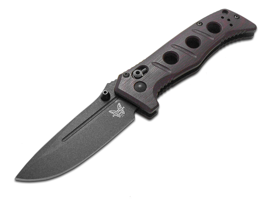 Benchmade, Inc.™ Mini Adamas 273BK-2201 Burgundy Micarta CPM CruWear Steel Pocket Knife