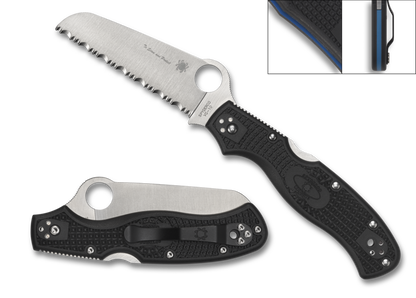Spyderco Knives™ Rescue 3 Lockback C14FSBKBL3 Black FRN VG-10 Stainless Steel Pocket Knife