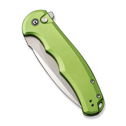 CIVIVI Knives™ Praxis Button Lock C18026E-3 Green Aluminum Nitro-V Stainless Steel Pocket Knife