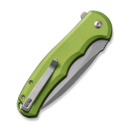 CIVIVI Knives™ Praxis Button Lock C18026E-3 Green Aluminum Nitro-V Stainless Steel Pocket Knife