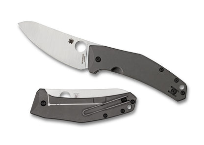 Spyderco Knives™ Spydiechef Ti Frame Lock C211TIP Titanium LC200N Stainless Steel Pocket Knife