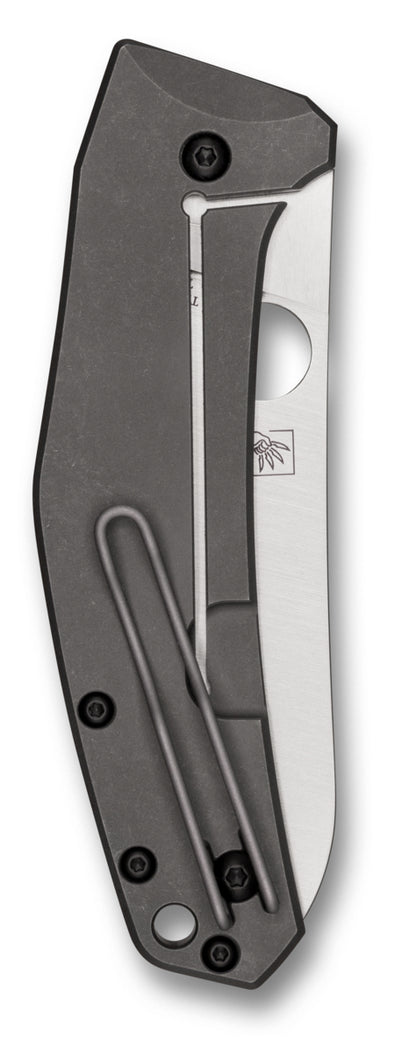 Spyderco Knives™ Spydiechef Ti Frame Lock C211TIP Titanium LC200N Stainless Steel Pocket Knife