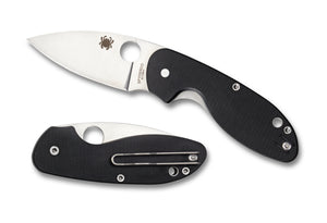 Spyderco Knives™ Efficient Liner Lock C216GP Black G-10 8Cr13MoV Stainless Steel Pocket Knife