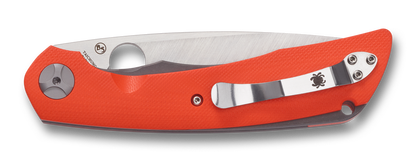 Spyderco Knives™ Subvert Sub-frame Lock C239GPOR Orange G10 and Titanium S30V Stainless Steel Pocket Knife