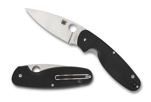 Spyderco Knives™ Emphasis Liner Lock C245GP Black G-10 8Cr13MoV Stainless Steel Pocket Knife