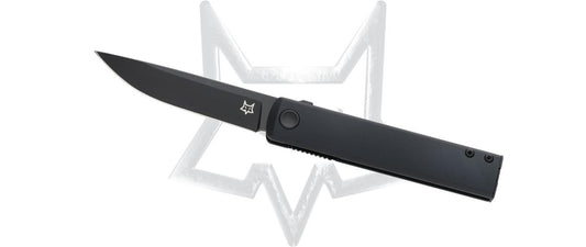 Fox Knives™ Chnops Liner Lock FX-543 ALB Black Aluminum BECUT Stainless Steel Pocket Knife