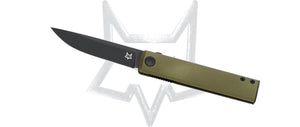 Fox Knives™ Chnops Liner Lock FX-543 ALG OD Green Aluminum BECUT Stainless Steel Pocket Knife