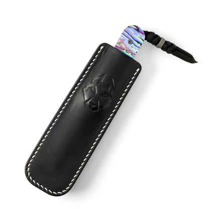Jack Wolf Knives™ Backwoods FIXedc BACKW-FX-01-ABALONE Abalone S90V Stainless Steel Knife