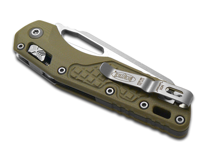 Microtech Knives, LLC™ MSI Crossbar Lock 210-10FRGTODLM OD Green Frag G10 Bohler M390MK Stainless Steel Pocket Knife