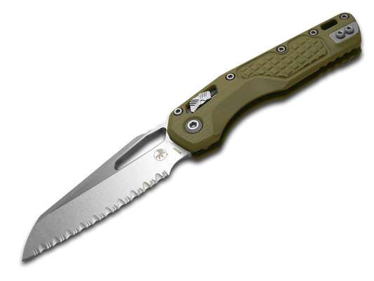 Microtech Knives, LLC™ MSI Crossbar Lock 210-12FRGTODLM OD Green Frag G10 Bohler M390MK Stainless Steel Pocket Knife