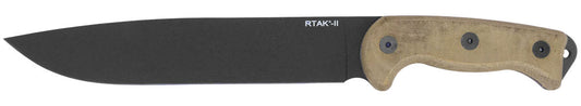 Ontario Knives™ RTAK-II Fixed Blade 8669 Tan Micarta 1075 Carbon Steel Knife