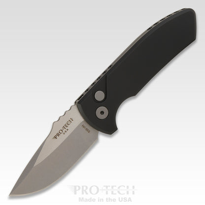 Pro-Tech Knives, LLC™ Short Bladed Rockeye Auto LG401 SBR Black 6061-T6 Aluminum CPM S35VN Stainless Steel Pocket Knife