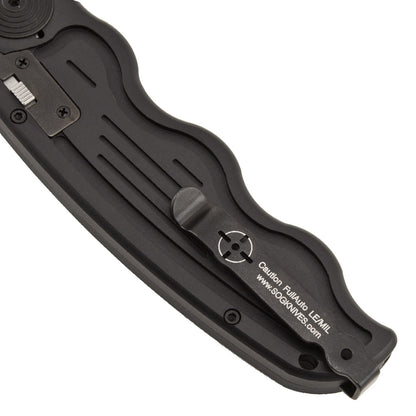 SOG Specialty Knives™ SOG-Tac Folder ST-02 Black Hard Anodized Aluminum AUS-8 Stainless Steel Pocket Knife