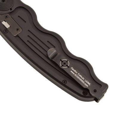 SOG Specialty Knives™ SOG-Tac Folder ST-06 Black Hard Anodized Aluminum AUS-8 Stainless Steel Pocket Knife