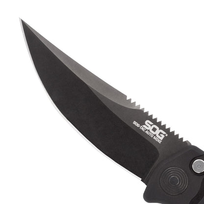 SOG Specialty Knives™ SOG-Tac Mini ST-11 Black Hard Anodized Aluminum AUS-8 Stainless Steel Pocket Knife