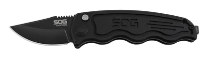 SOG Specialty Knives™ SOG-Tac Mini Cali ST-14 Black Hard Anodized Aluminum AUS-8 Stainless Steel Pocket Knife