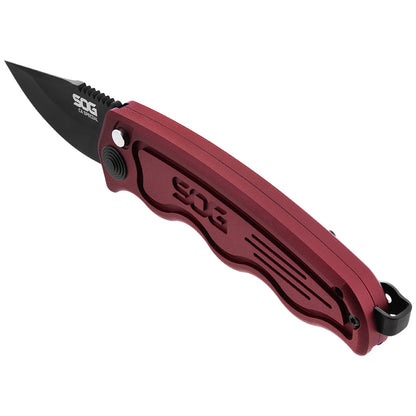 SOG Specialty Knives™ California Special ST-14RD Red Anodized Aluminum AUS-8 Stainless Steel Pocket Knife
