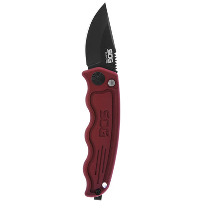 SOG Specialty Knives™ California Special ST-14RD Red Anodized Aluminum AUS-8 Stainless Steel Pocket Knife