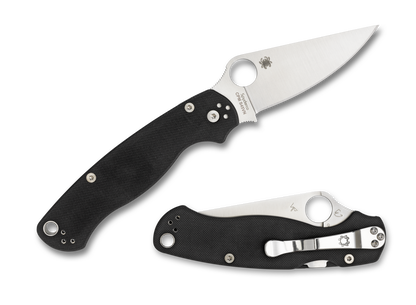 Spyderco Knives™ Para Millie 2 Compression Liner Lock C81GPLE2 Black G-10 CPM S45VN Stainless Steel Pocket Knife