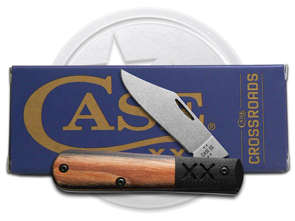 W.R. Case XX Knives Barlow XR Crossroads Buckskin DymaLux Wood S35VN Steel 10937 Pocket Knife