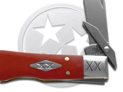W.R. Case XX Knives Cheetah Cub Smooth Dark Red Bone 12492 Stainless