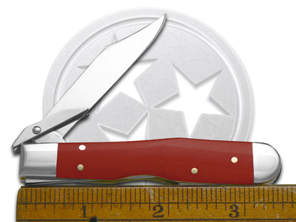 W.R. Case XX Knives Cheetah Cub Smooth Dark Red Bone 12492 Stainless