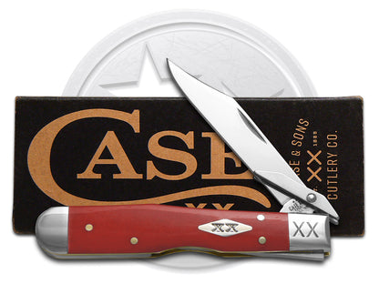 W.R. Case XX Knives Cheetah Cub Smooth Dark Red Bone 12492 Stainless