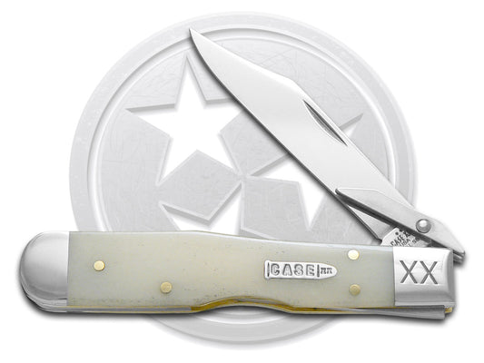 W.R. Case XX Knives Cheetah Cub Natural Bone 12496 Stainless Pocket Knife