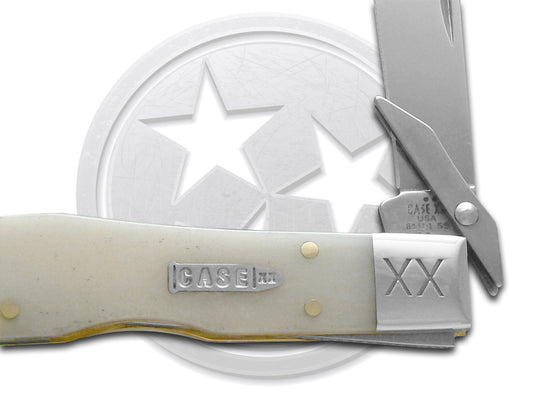 W.R. Case XX Knives Cheetah Cub Natural Bone 12496 Stainless Pocket Knife
