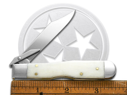 W.R. Case XX Knives Cheetah Cub Natural Bone 12496 Stainless Pocket Knife