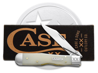 W.R. Case XX Knives Cheetah Cub Natural Bone 12496 Stainless Pocket Knife