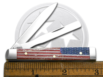 W.R. Case XX Knives Baby Doc U.S.A. Flag Natural Bone 12513USF2 Pocket Knife