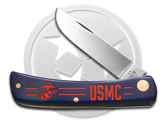 W.R. Case XX Knives Sod Buster Jr USMC Marines Dark Blue Synthetic Pocket Knife 13211