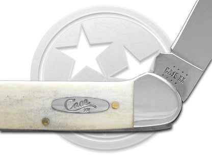 W.R. Case XX Knives Canoe Smooth Natural Bone 22435 Stainless Pocket Knife