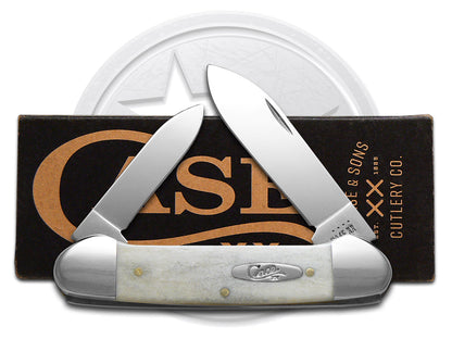 W.R. Case XX Knives Canoe Smooth Natural Bone 22435 Stainless Pocket Knife
