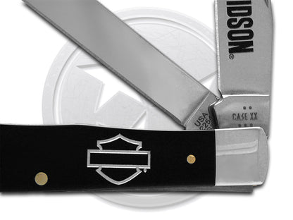 W.R. Case XX Knives Trapper Black Harley-Davidson 52269 Stainless Pocket Knife