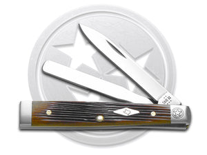 W.R. Case XX Knives Baby Doc Texas Antique Bone 64244 Stainless 1/500 Pocket Knife