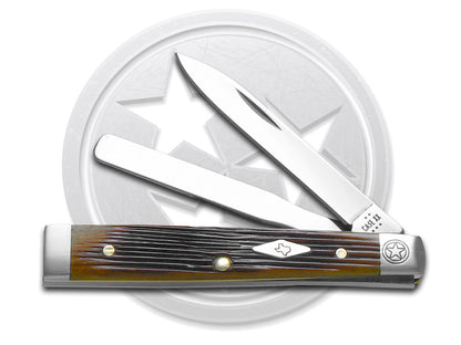 W.R. Case XX Knives Baby Doc Texas Antique Bone 64244 Stainless 1/500 Pocket Knife