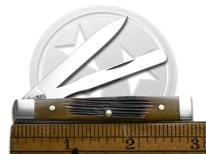 W.R. Case XX Knives Baby Doc Texas Antique Bone 64244 Stainless 1/500 Pocket Knife