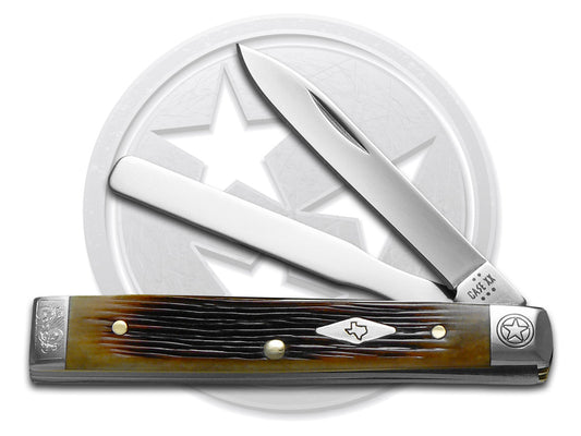 W.R. Case XX Knives Baby Doc Scrolled Texas Antique Bone 64245 Stainless 1/500 Pocket Knife