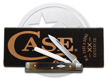W.R. Case XX Knives Baby Doc Scrolled Texas Antique Bone 64245 Stainless 1/500 Pocket Knife