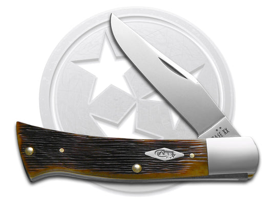 W.R. Case XX Knives Axe Handle Barn Board Jig Antique Bone 64260 Stainless 1/500 Pocket Knife